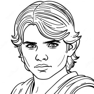 Young Anakin Skywalker In Podrace Coloring Page 60754-48742