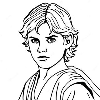 Young Anakin Skywalker In Podrace Coloring Page 60754-48744