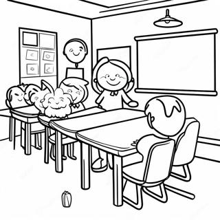 Fun Classroom Coloring Page 60804-48774