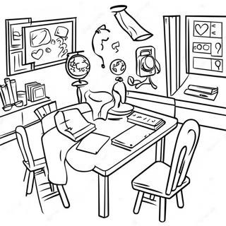 Fun Classroom Coloring Page 60804-48776