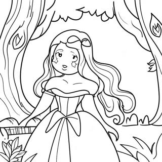 Grimm Fairy Tales Enchanted Forest Coloring Page 60843-48802