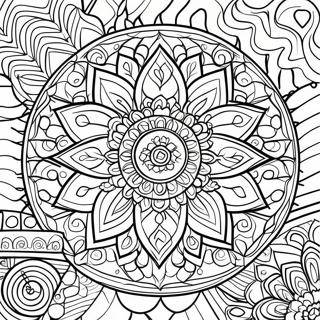 Relaxing Mandala Coloring Page 60864-48823