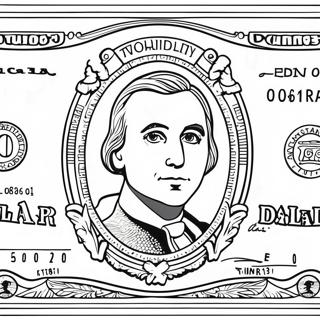 Dollar Bill Coloring Page 60873-48826