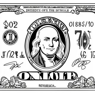 Dollar Bill Coloring Page 60873-48827