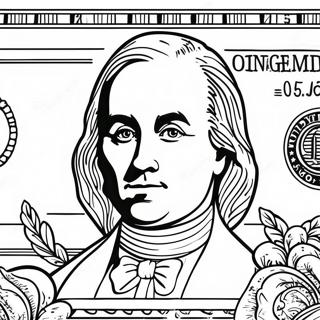 Dollar Bill Coloring Page 60873-48828