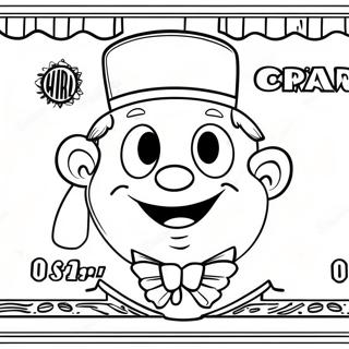 Funny Dollar Bill Character Coloring Page 60874-48829