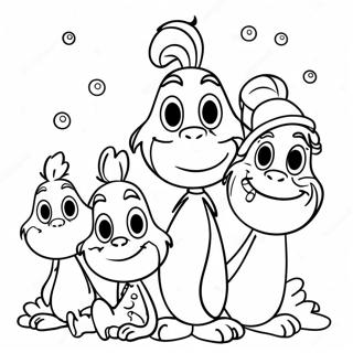 Cheerful Whoville Characters Coloring Page 6087-4969