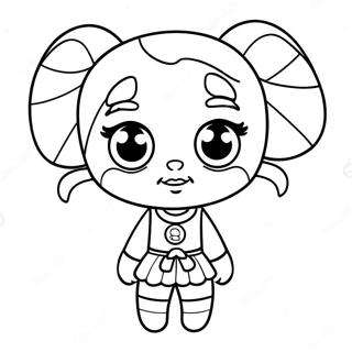 High Powerpuff Girl With A Chill Vibe Coloring Page 60884-48837