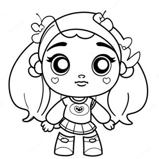 High Powerpuff Girl With A Chill Vibe Coloring Page 60884-48839