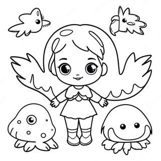 Luz With Magical Creatures Coloring Page 60894-48842