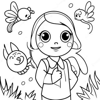 Luz With Magical Creatures Coloring Page 60894-48843