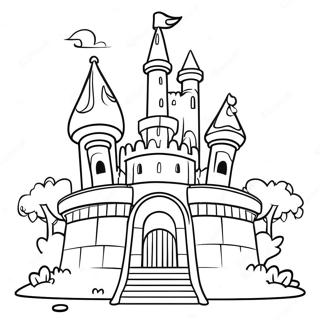 Mario Castle Coloring Page 60903-48845