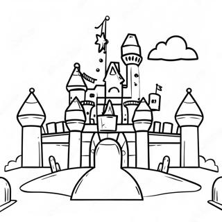 Mario Castle Coloring Page 60903-48846