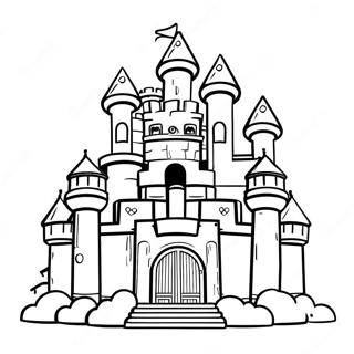 Mario Castle Coloring Page 60903-48847