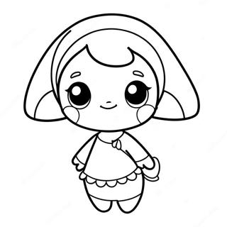 Cute Uma Character Coloring Page 60914-48864