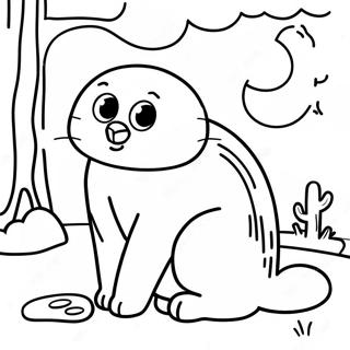 Nocturnal Animals Coloring Pages