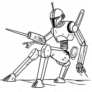 Battle Droid In Action Coloring Page 60934-48873