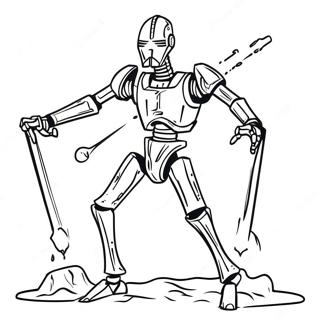 Battle Droid In Action Coloring Page 60934-48876