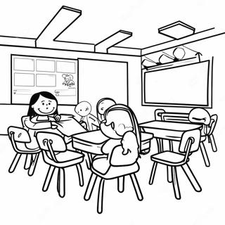 Classroom Coloring Pages