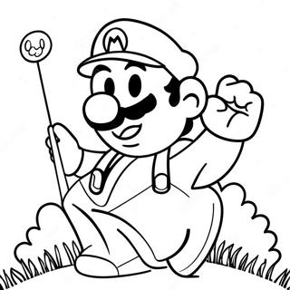 Mario Golf Coloring Page 60963-48902