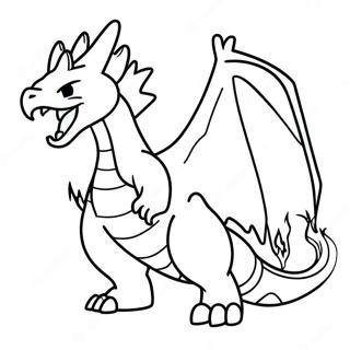 Fiery Gigantamax Charizard Coloring Page 60974-48906