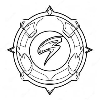 Power Rangers Beast Morphers Logo Coloring Page 60983-48910