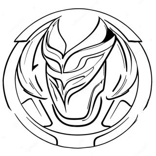 Power Rangers Beast Morphers Logo Coloring Page 60983-48911