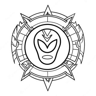 Power Rangers Beast Morphers Logo Coloring Page 60983-48912