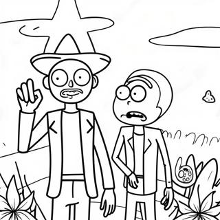 Rick And Morty Stoner Coloring Pages