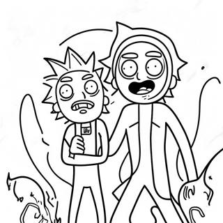 Rick And Morty Stoner Adventure Coloring Page 60993-48920