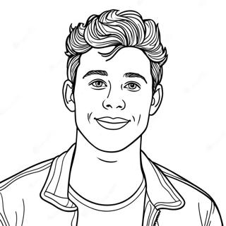 Shawn Mendes Coloring Page 61023-48943