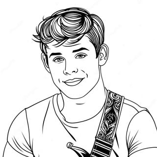 Shawn Mendes Coloring Page 61023-48944