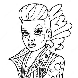 Punk Rock Style Coloring Page 61043-48956