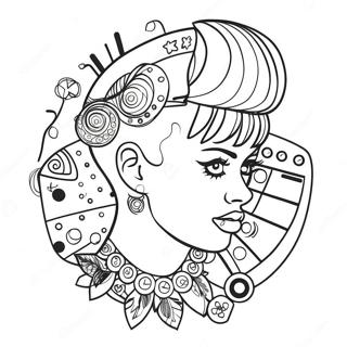 Punk Fashion Accessories Coloring Page 61044-48961