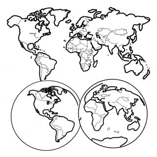 Label The Continents Coloring Pages