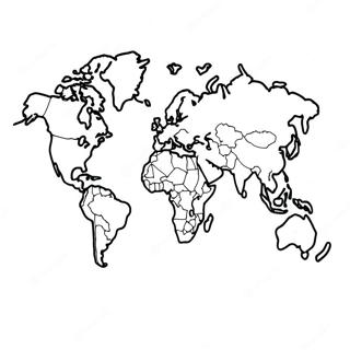 Label The Continents Coloring Page 61053-48970