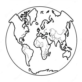 Colorful Continents Map Coloring Page 61054-48968