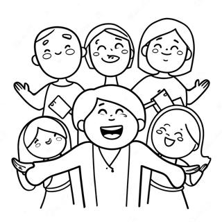 Joyful Gospel Characters Coloring Page 61074-48983