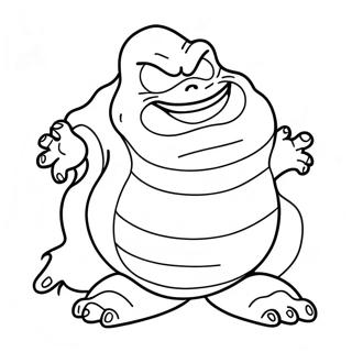 Slimer Ghost Coloring Page 61113-49015