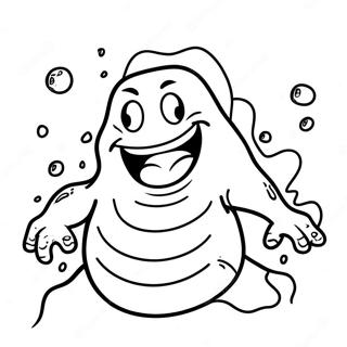 Slimer Ghost Coloring Page 61113-49016