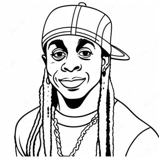 Lil Wayne Coloring Page 61123-49017