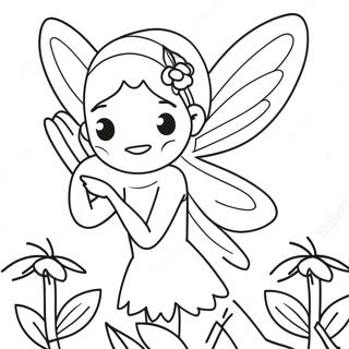 Flower Fairy Coloring Page 61143-49039