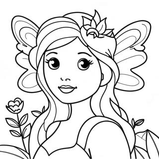 Flower Fairy Coloring Page 61143-49040