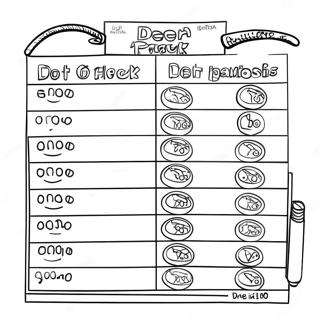 Debt Payoff Progress Tracker Coloring Page 61153-49042