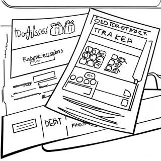 Debt Payoff Progress Tracker Coloring Page 61153-49043