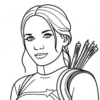 Katniss Everdeen Coloring Page 61163-49058