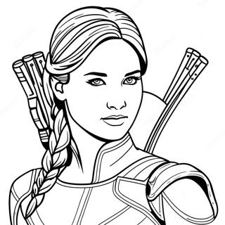 Katniss Everdeen Coloring Page 61163-49060