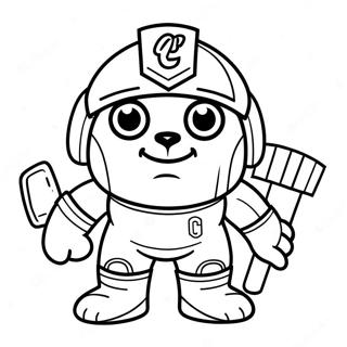 Cleveland Guardians Mascot Coloring Page 61174-49066