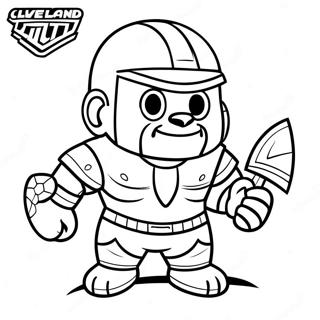 Cleveland Guardians Mascot Coloring Page 61174-49067