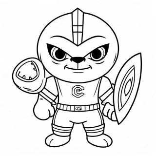 Cleveland Guardians Mascot Coloring Page 61174-49068